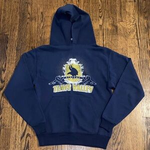 Navy Blue Graphic Hoodie